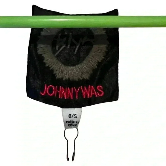 Johnny Was Women's Beige Fringed Poncho Viscose One Size Lightweight Layer - Picture 5 of 11